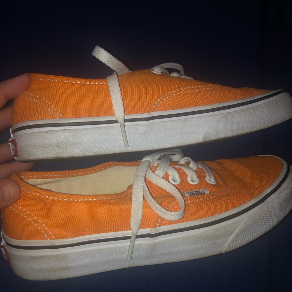 Vans Authentics Orange - Size 7 - Picture 3 of 4